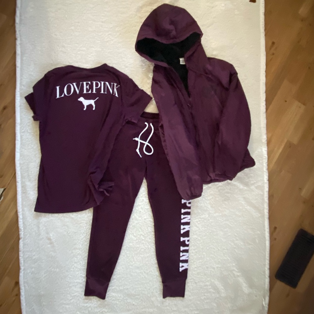 VS PINK 3 piece outfit lot s xs